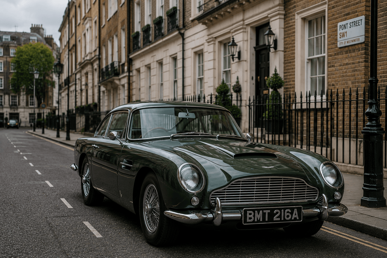 Expert inspecting classic car bodywork condition for UK valuation — condition assessment covers paintwork, panels, underside and interior